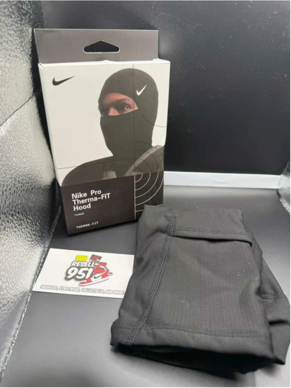 Nike Pro Therma-FIT Hood Balaclava Ski Mask NHK58-063 Black